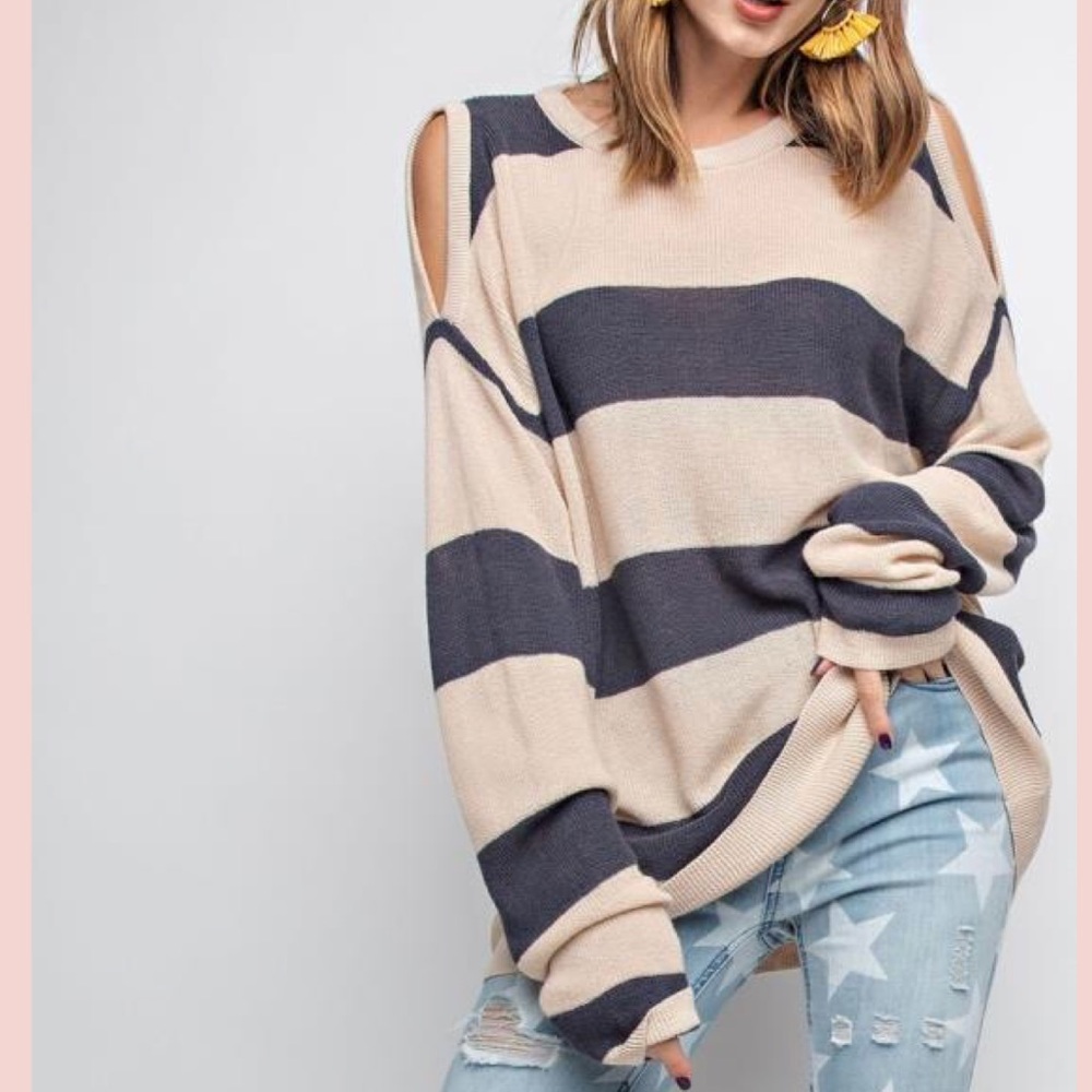 LAST Ash Cold Shoulder sweater top